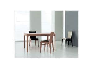 Picture of LANA, metal and leather dining chair