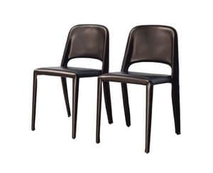 Picture of Organic chair 10.0196, leather dining chairs