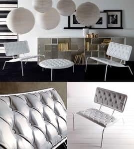 Picture of Spring capitonn�, chairs with large seat