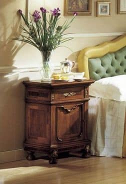 Picture of GRANDUCATO / Bedside table, wooden bedside tables