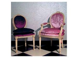 Picture of ART P/13, carved wooden chair with arms