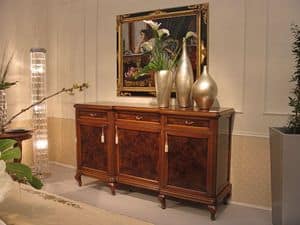 Picture of 800 LOMBARDO / 3 doors sideboars, classic style living room furniture