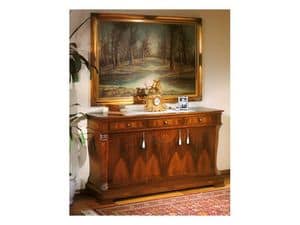 Picture of 99 NOCE / 3 doors sideboard, wooden sideboards