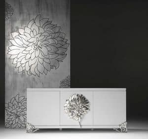 Picture of Credenza 3 ante_flower, classic style living room furniture
