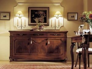 Picture of GRANDUCATO / 3 doors sideboard, inlayed sideboard