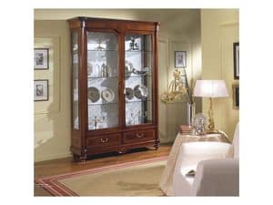 Picture of RIALTO / Showcase 2 doors, hand decorated display cabinet