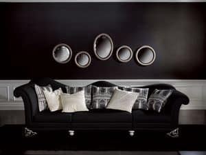 Picture of Divano Doge Nero, buttoned sofas