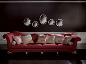 Picture of Divano Doge Rosso, classic style sofas