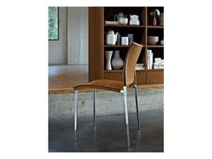 Picture of Sand leather, modern barstool