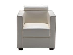 Picture of Clodovea Armchair, armchairs in leather or fabric