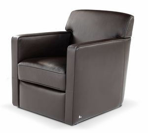 Diana, Squared leather armchair