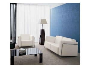 Picture of Flat.1, armchair in leather or fabric