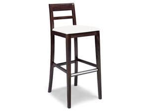 Picture of CORINNE 490 EI, padded wooden barstools