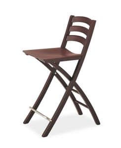Picture of Quick SG, wooden barstool with classic lines