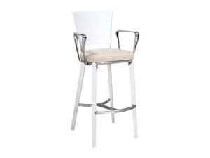 Picture of SG 005 Arm, padded wooden barstool