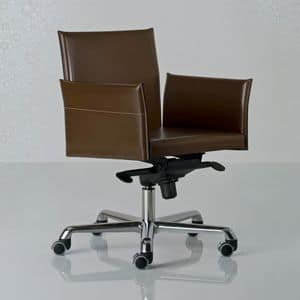 Picture of Alfa armchair swivel low 25.0011, metal office chairs