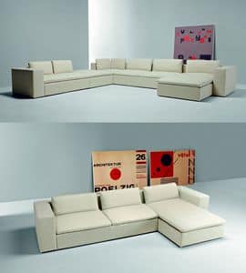 Picture of PUZZLE composition, linear loveseat