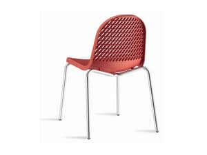 Picture of NERVI chair, linear metal chair