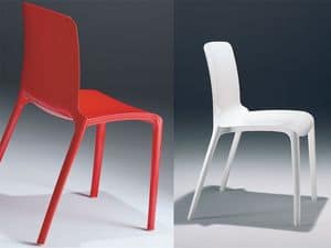 Picture of Tiffany nylon chair, dining chairs with plastic seat