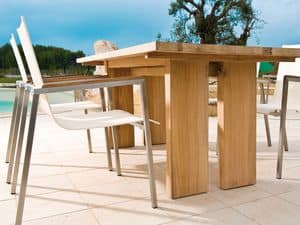 Picture of Rectangular table C5813000, stainless steel tables