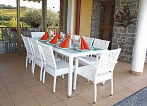 Picture of Lord set, seats and tables in natural or synthetic wicker