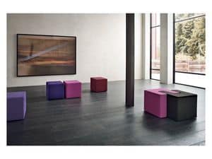Picture of QUBO POUF, upholstered seats