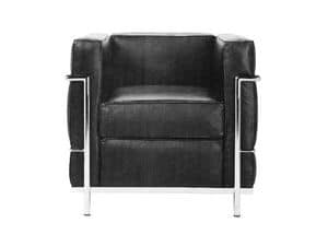 Picture of ART. 1231, armchair in leather or fabric