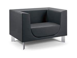 Picture of DOMUNS DM81, armchair in leather or fabric