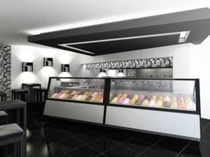 Picture of Ice cream shop in Germany, refrigerated counter