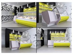 Picture of Ice cream shop in Ussana, display counter