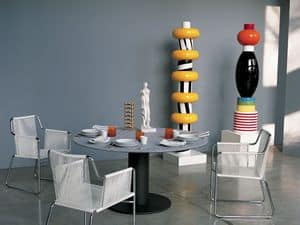 Picture of Platter 314 table, dining tables with rounded top
