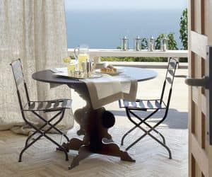 Picture of Romeo table, dining tables with rounded top
