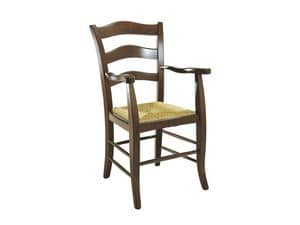 Picture of 105P, solid wood chair with arms