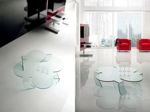 Picture of Quadrifoglio, coffee tables with original shape