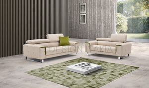 Levante, Sofa with chromed sled base