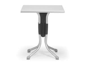 Picture of Polo 60x60 Werzalit, stainless steel table