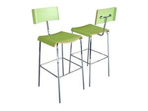 Picture of Luna 2 Stool, metal base barstool