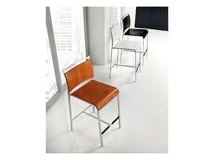 Picture of Mojito stool wood seat, modern barstool