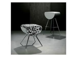 Picture of BOMBOLO/H, metal design barstool