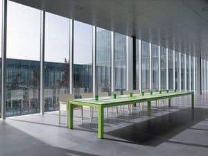 Picture of Abaco meeting table 200.AMB600, table with metal frame