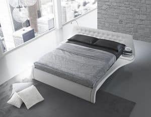 Picture of Giglio, elegant leather bed