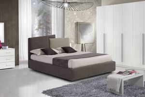 Jane, Bed with upholstered structure and headboard