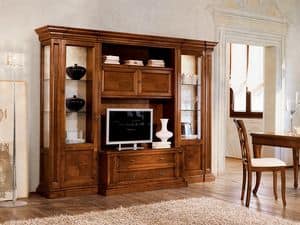 Picture of Ginestre bookcase GS090, carved cabinets