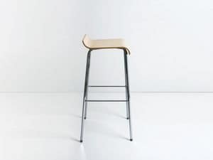 Picture of Light 1249, barstools with wooden seat
