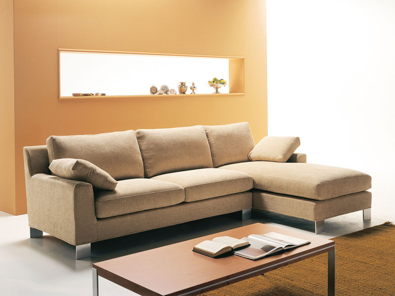 Axel, Comfortable sofa seating, with island, custom-made