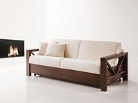 Monet, Wooden sofa bed, convertible, for living room