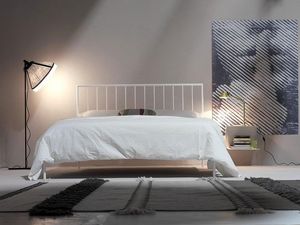 Intreccio Light, Minimal metal double bed, contemporary style
