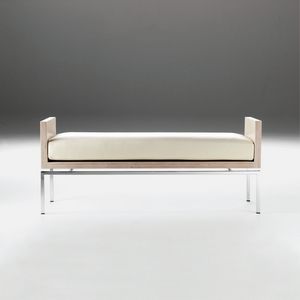 Comunella, Contemporary bench for your home, upholstered bench for bar