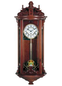 Art. 422/1, Wall walnut Clock, white dial with Roman numbers serigraphy