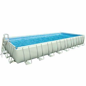 Above ground pool Intex 26372 ex 28372 Ultra large rectangular Frame 975x488x132 - 26372, Rectangular swimming pool with ladder and sand pump